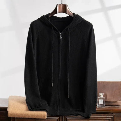 100% CASHMERE HOODED VEST - LORMIER - 