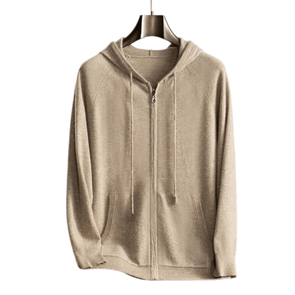 100% CASHMERE HOODED VEST - LORMIER - 