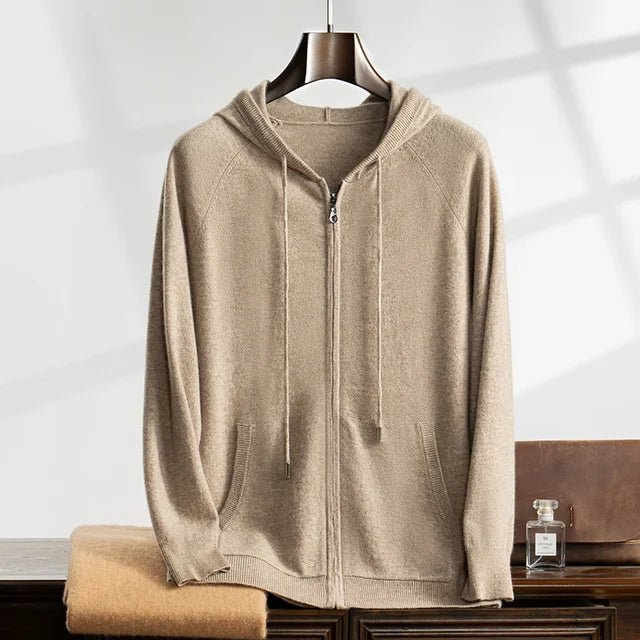 100% CASHMERE HOODED VEST - LORMIER - 