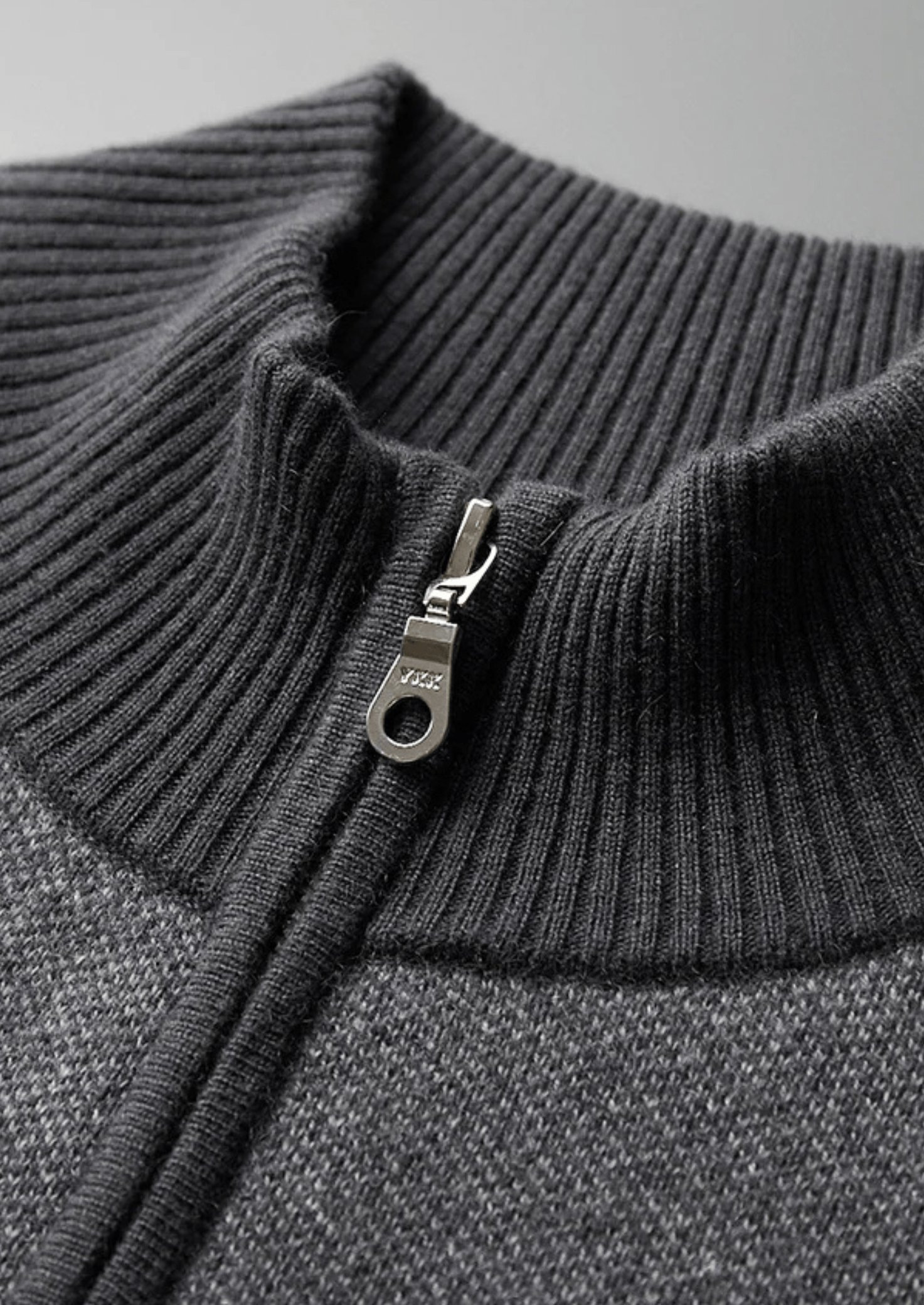100% CASHMERE JACQUARD ZIP CARDIGAN - LORMIER - 