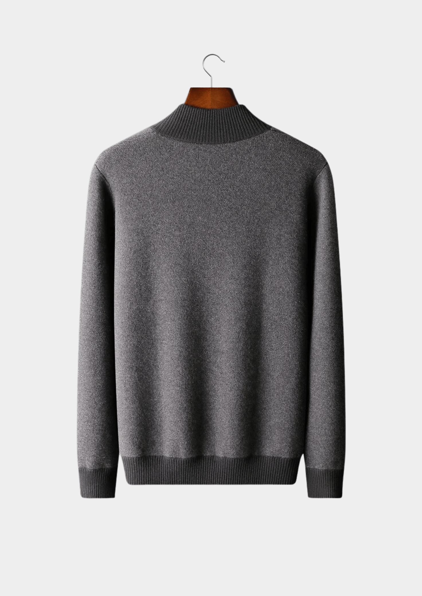 100% CASHMERE JACQUARD ZIP CARDIGAN - LORMIER - 