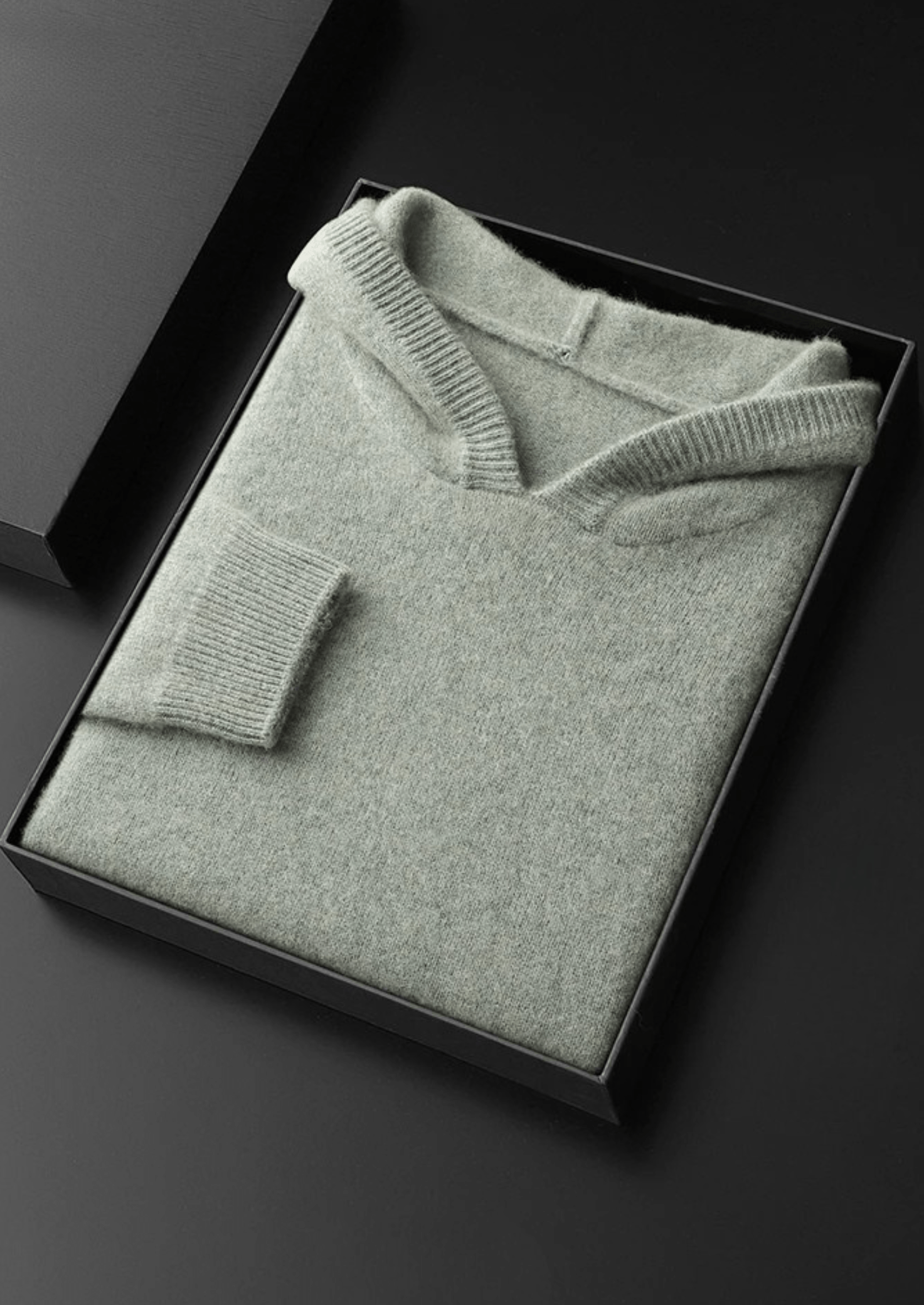 100% CASHMERE LEISURE HOODIE - LORMIER - 