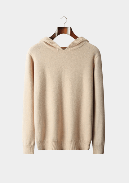 100% CASHMERE LEISURE HOODIE - LORMIER - 