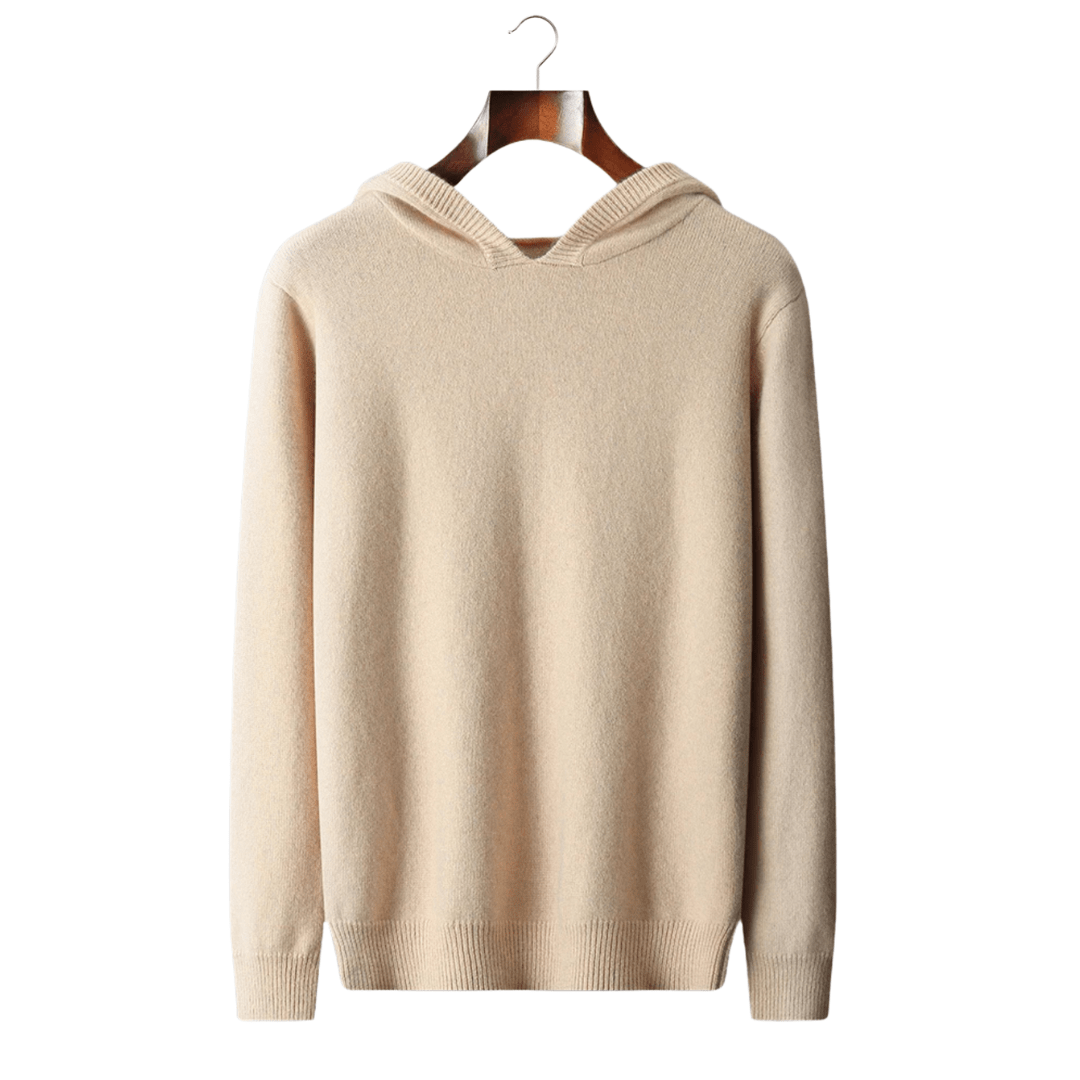 100% CASHMERE LEISURE HOODIE - LORMIER - 