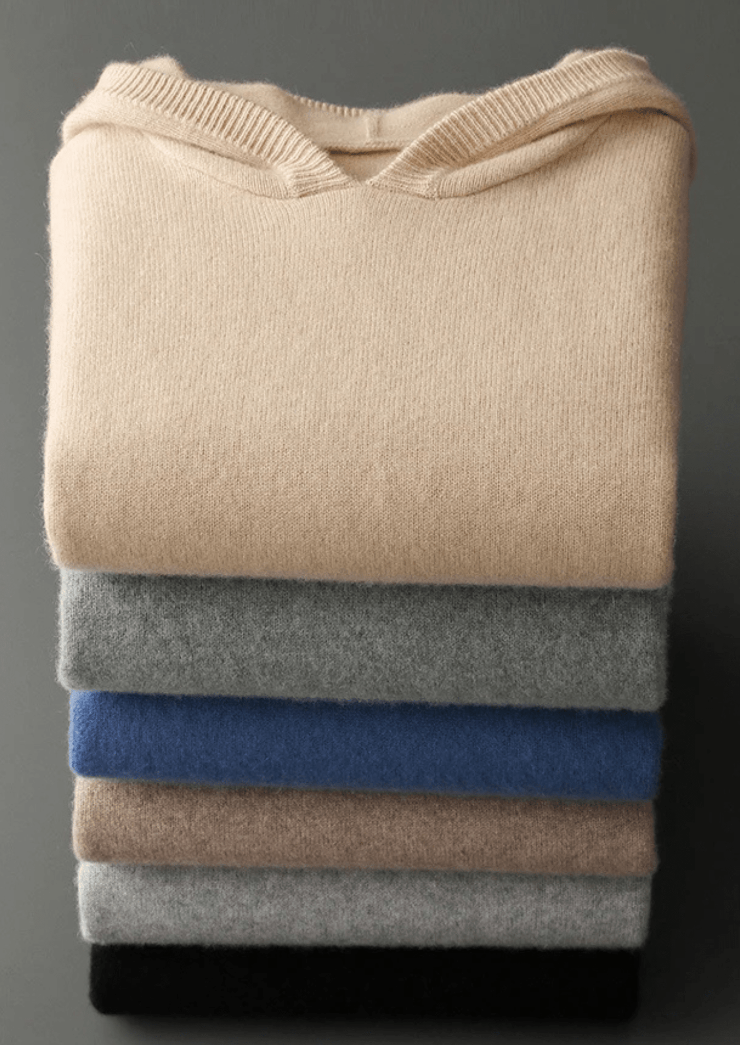 100% CASHMERE LEISURE HOODIE - LORMIER - 