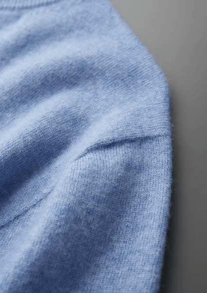 100% CASHMERE MOCK NECK T - SHIRT - LORMIER - 