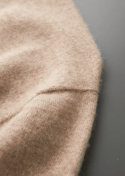 100% CASHMERE MOCK NECK T - SHIRT - LORMIER - 