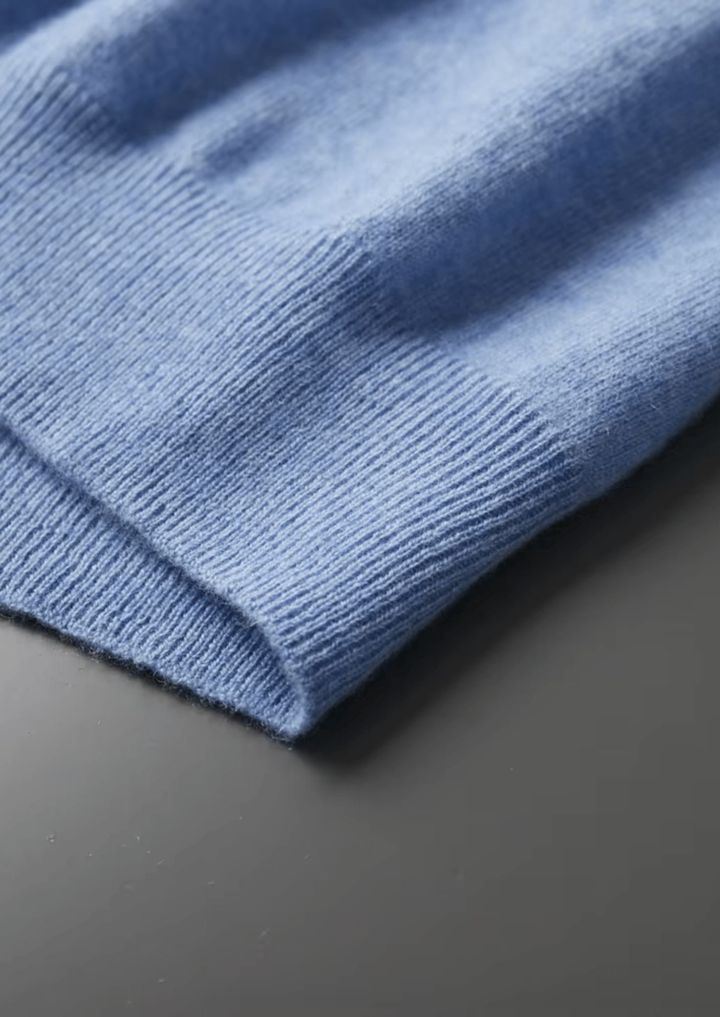 100% CASHMERE MOCK NECK T - SHIRT - LORMIER - 