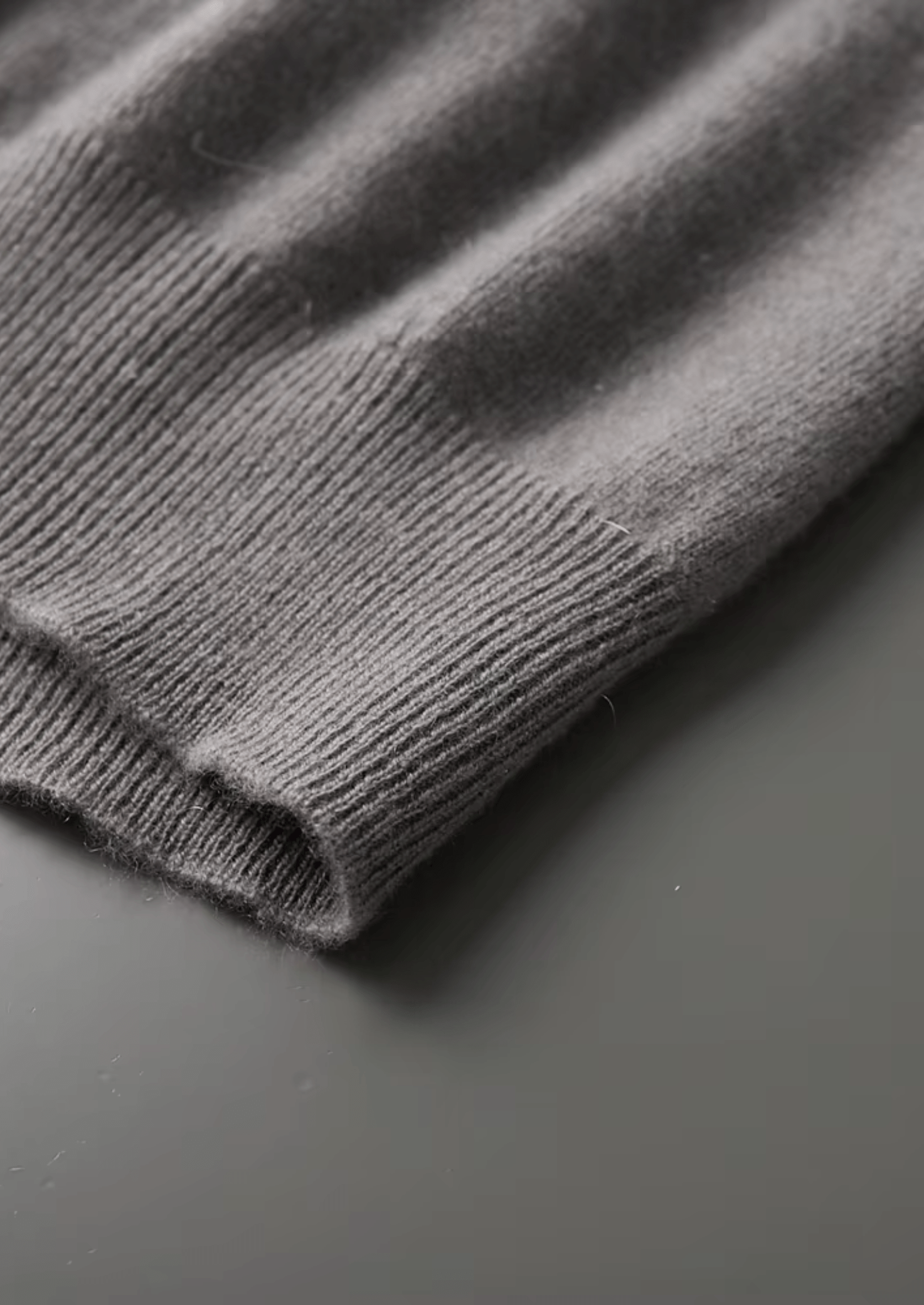 100% CASHMERE MOCK NECK T - SHIRT - LORMIER - 