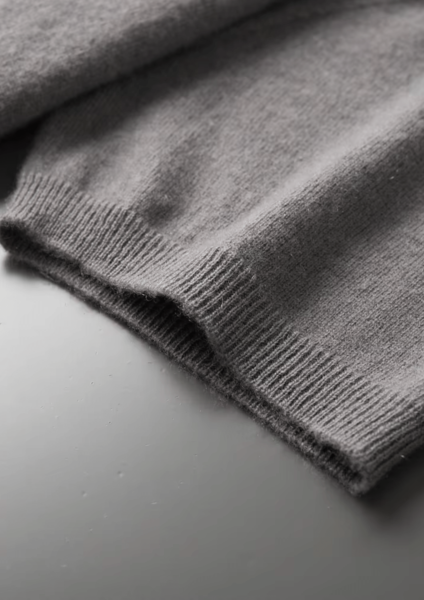 100% CASHMERE MOCK NECK T - SHIRT - LORMIER - 