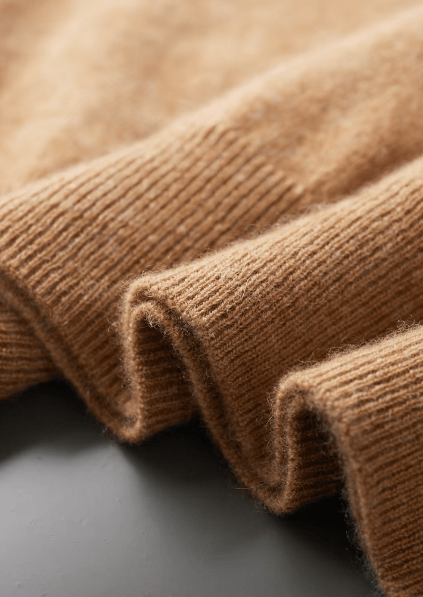 100% CASHMERE MOCK NECK T - SHIRT - LORMIER - 