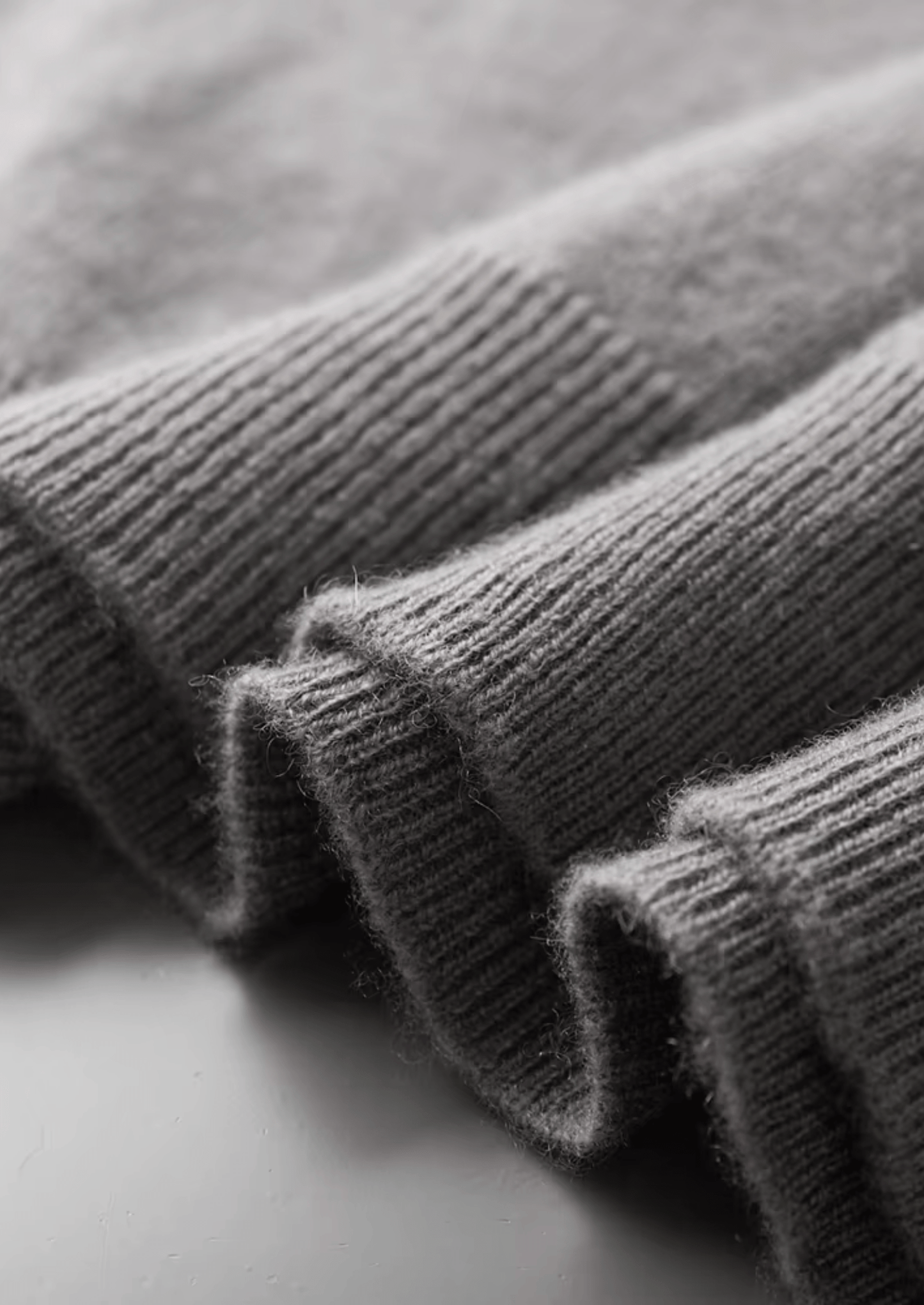 100% CASHMERE MOCK NECK T - SHIRT - LORMIER - 