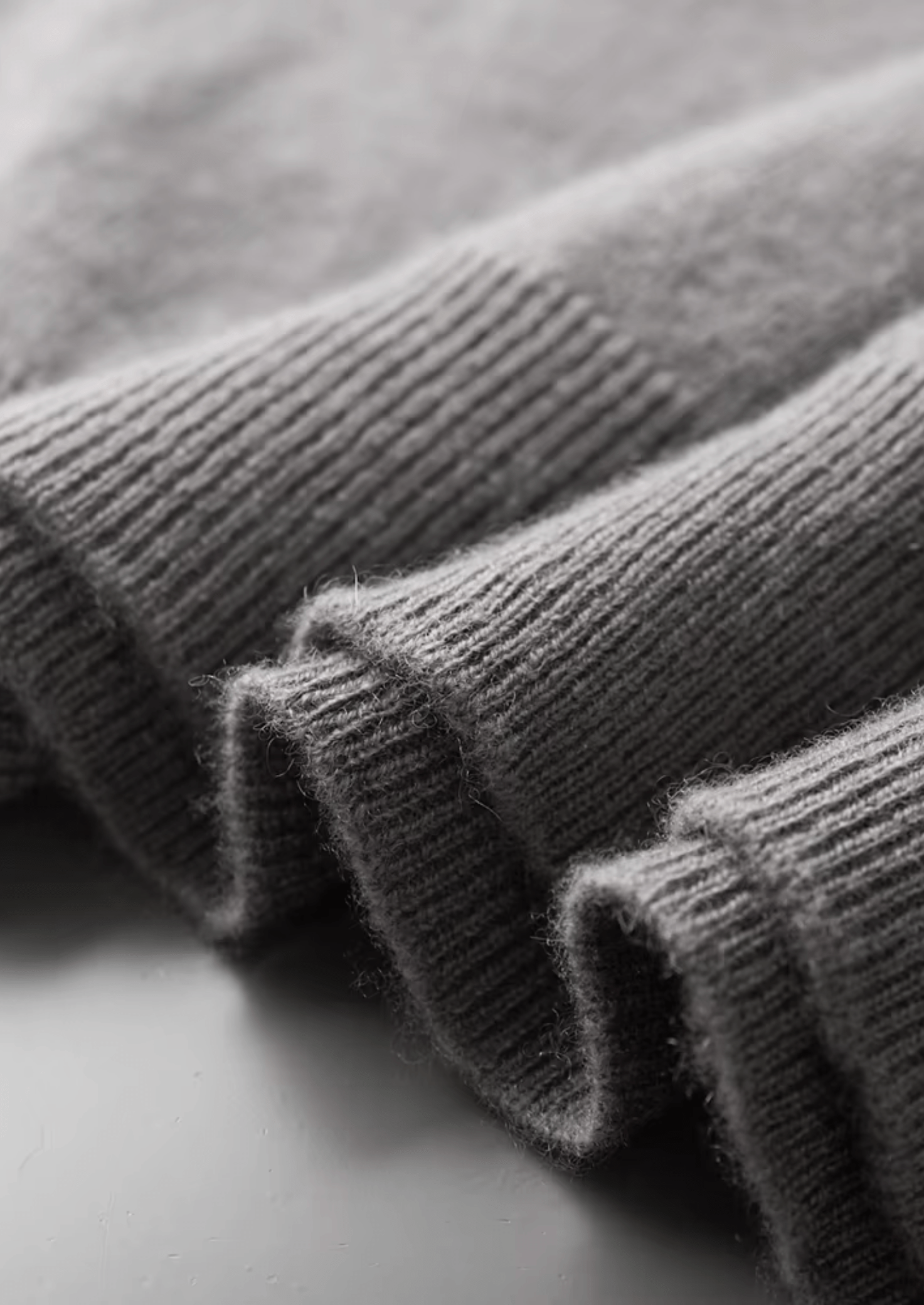 100% CASHMERE MOCK NECK T - SHIRT - LORMIER - 