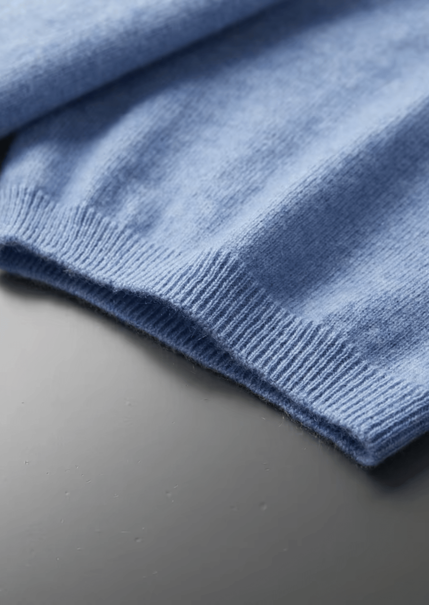 100% CASHMERE MOCK NECK T - SHIRT - LORMIER - 