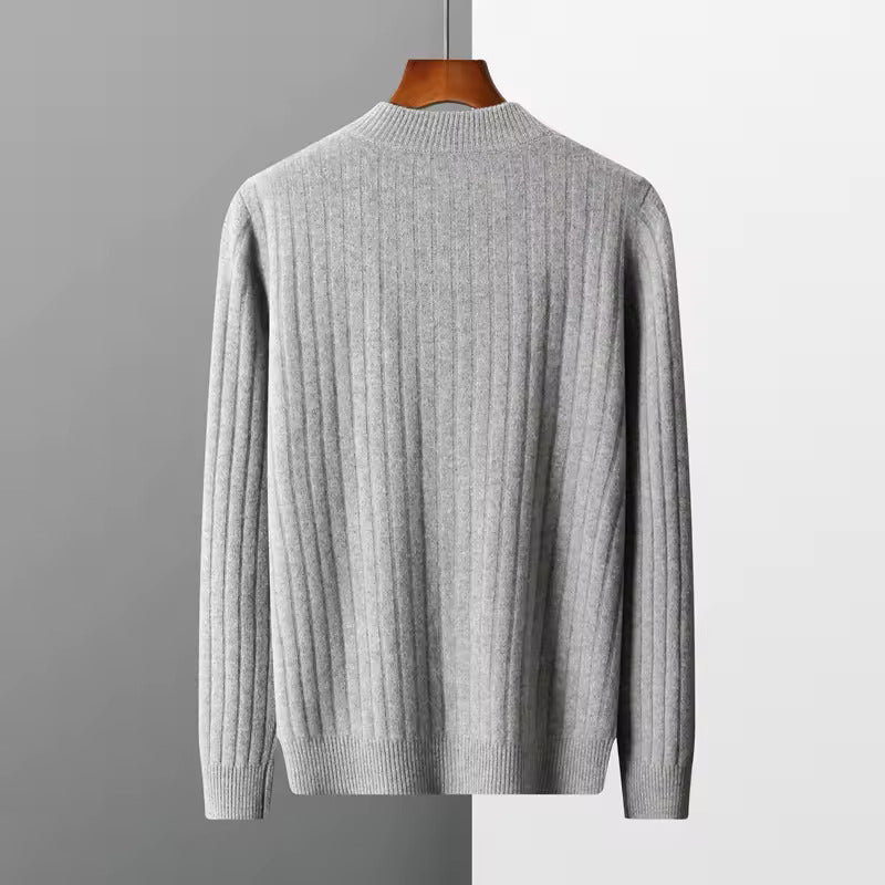 100% CASHMERE PATTERN VEST - LORMIER - 