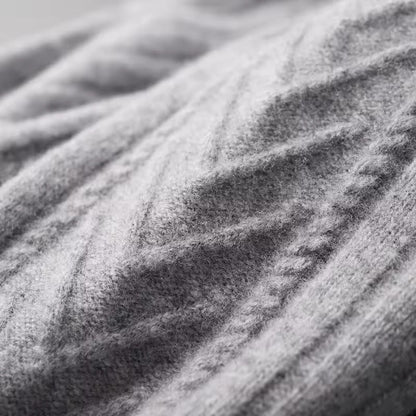 100% CASHMERE PATTERN VEST - LORMIER - 