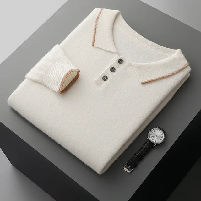 100% CASHMERE POLO - LORMIER - 