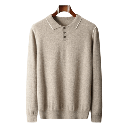 100% CASHMERE POLO - LORMIER - 