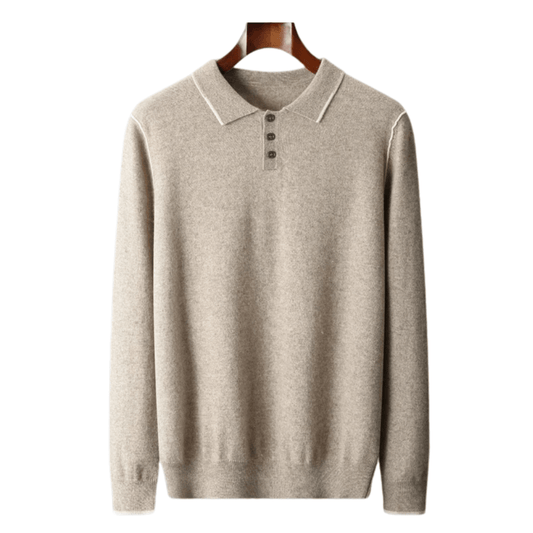 100% CASHMERE POLO - LORMIER - 