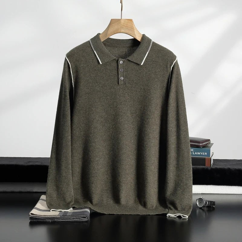 100% CASHMERE POLO - LORMIER - 