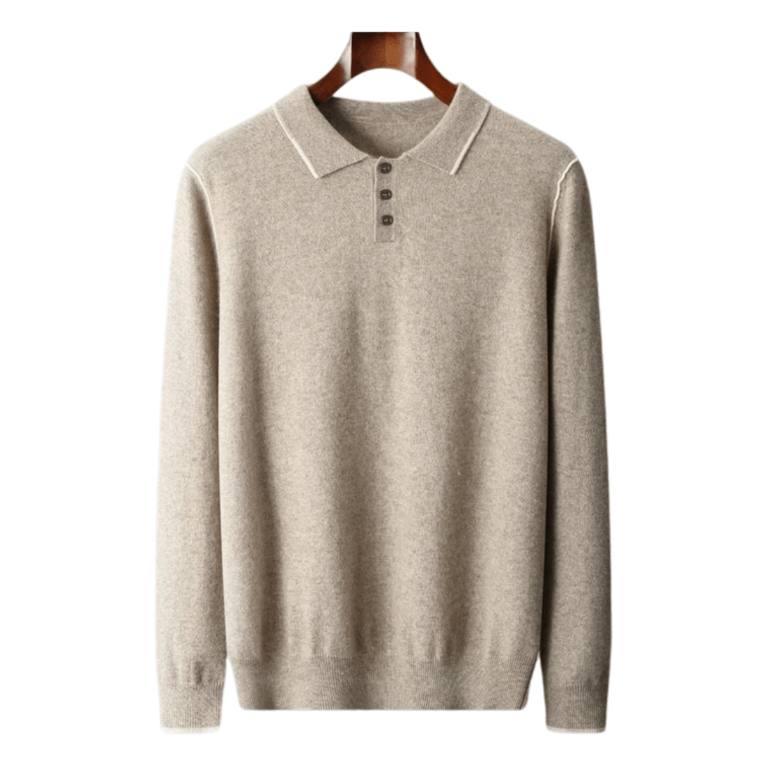 100% CASHMERE POLO - LORMIER - 