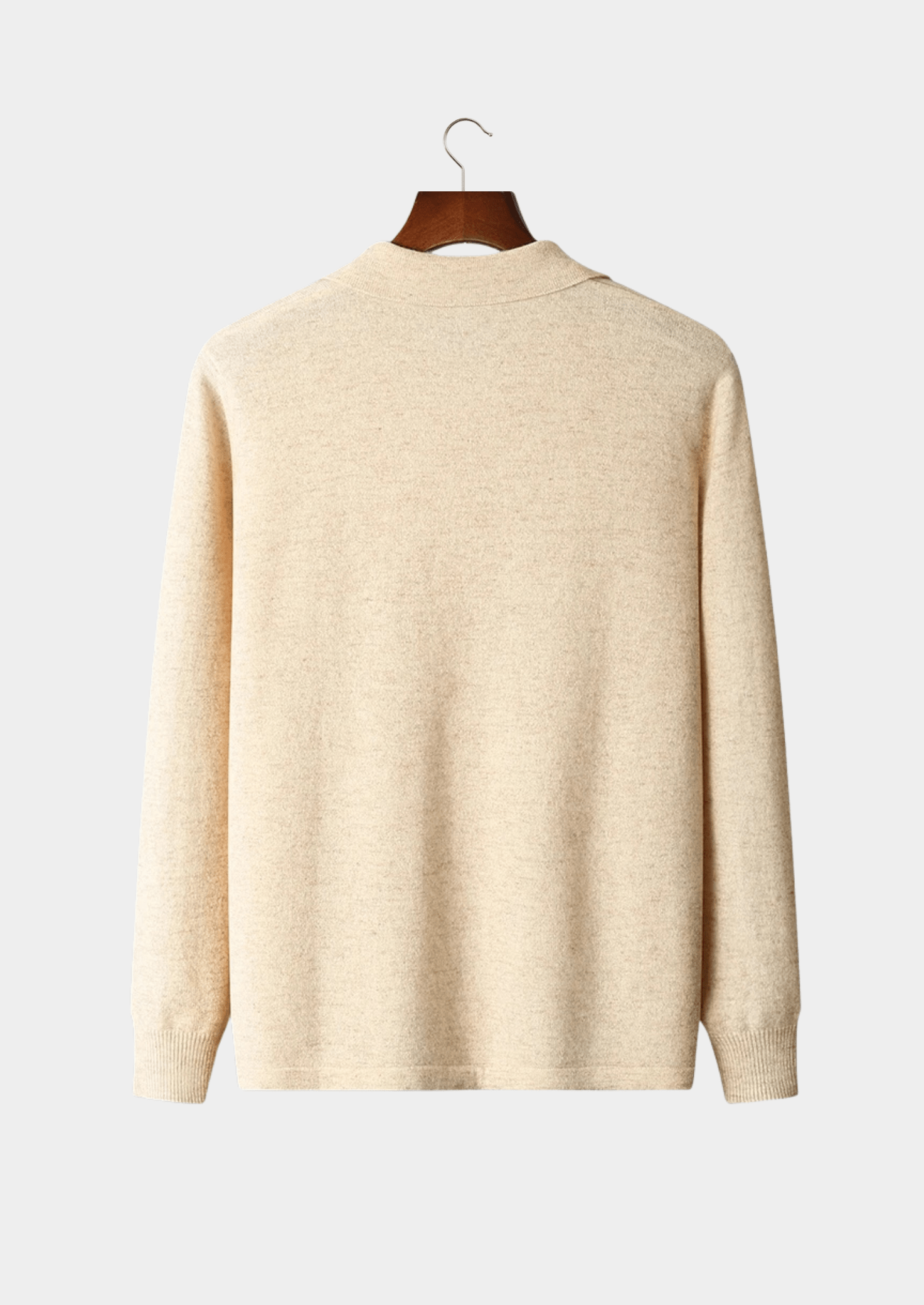 100% CASHMERE POLO CARDIGAN - LORMIER - 