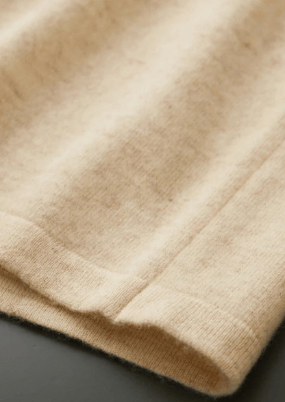 100% CASHMERE POLO CARDIGAN - LORMIER - 