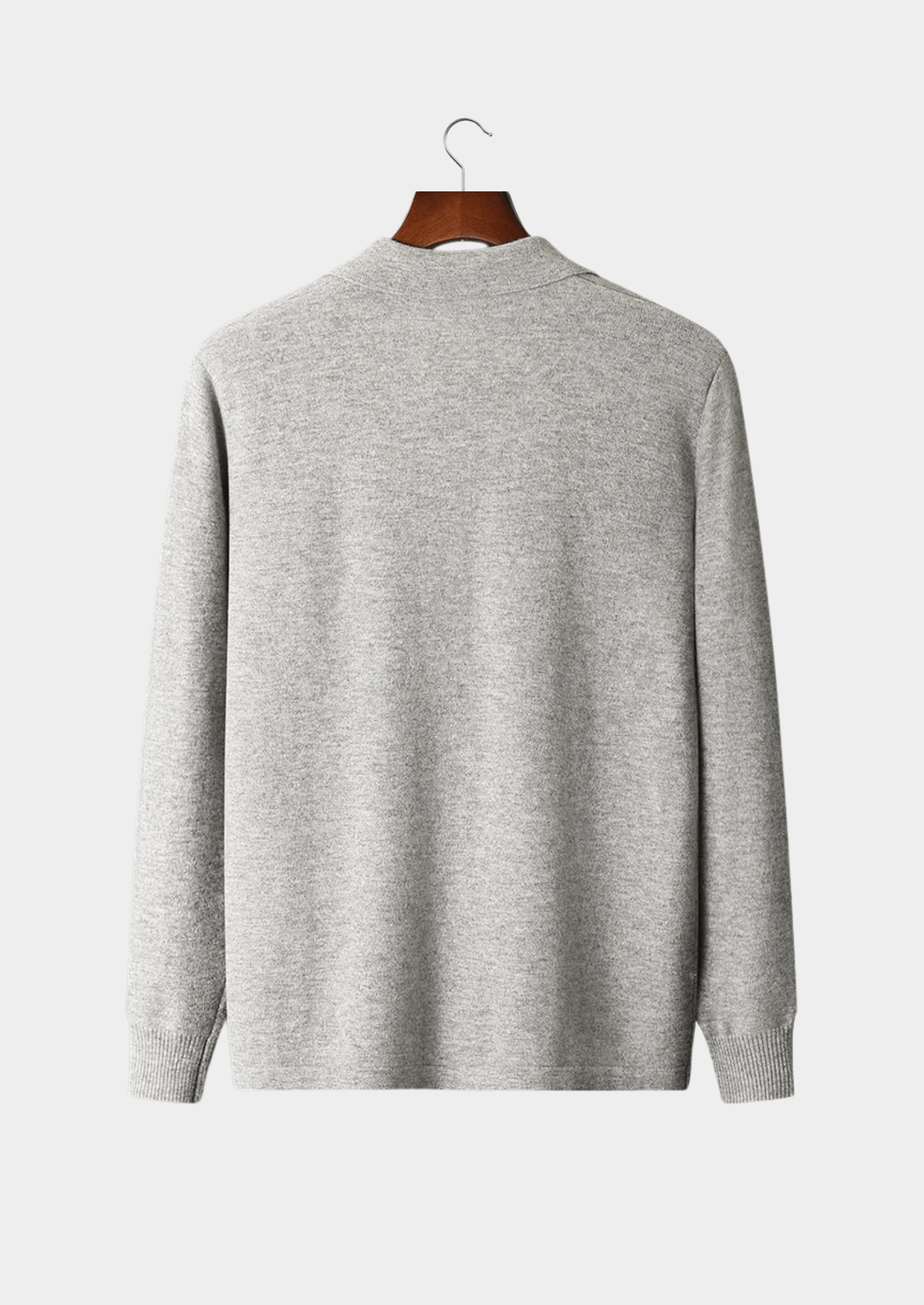 100% CASHMERE POLO CARDIGAN - LORMIER - 