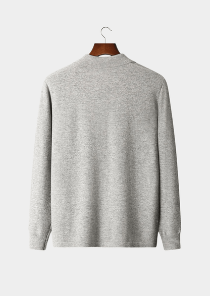 100% CASHMERE POLO CARDIGAN - LORMIER - 