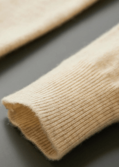 100% CASHMERE POLO CARDIGAN - LORMIER - 