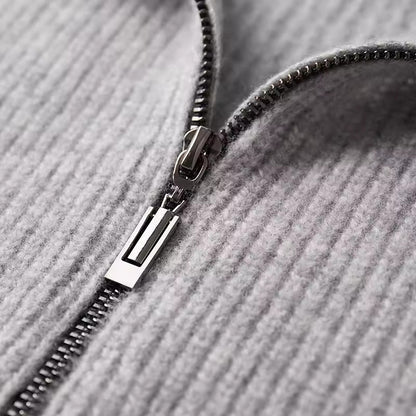 100% CASHMERE RIBBED VEST - LORMIER - 