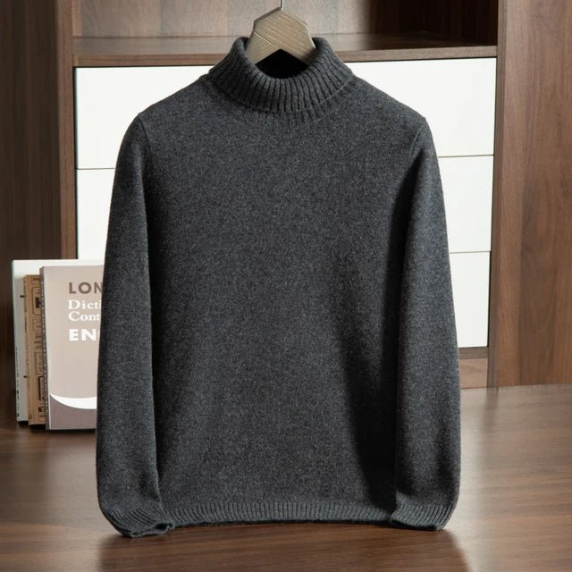 100% CASHMERE TURTLENECK - LORMIER - 