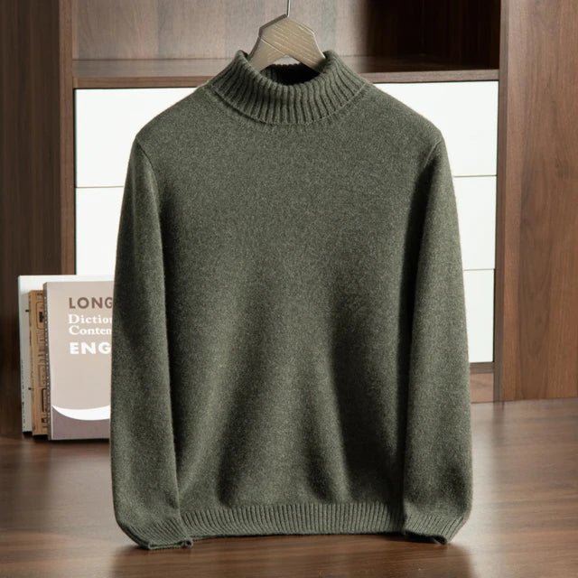 100% CASHMERE TURTLENECK - LORMIER - 