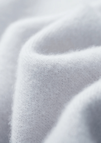 100% CASHMERE TWO - TONE ZIPPER HOODIE - LORMIER - 