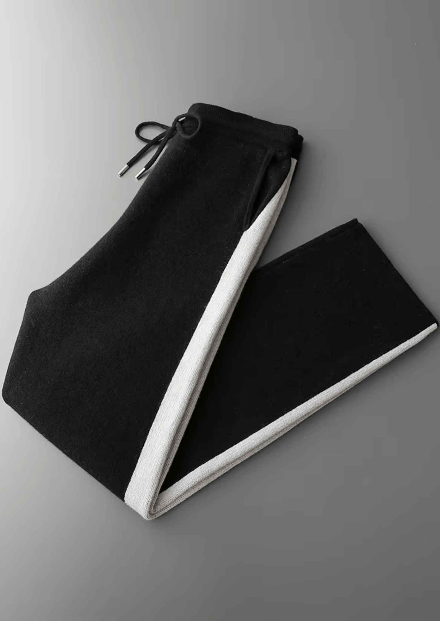 100% CASHMERE WIDE LEISURE TROUSERS - LORMIER - 