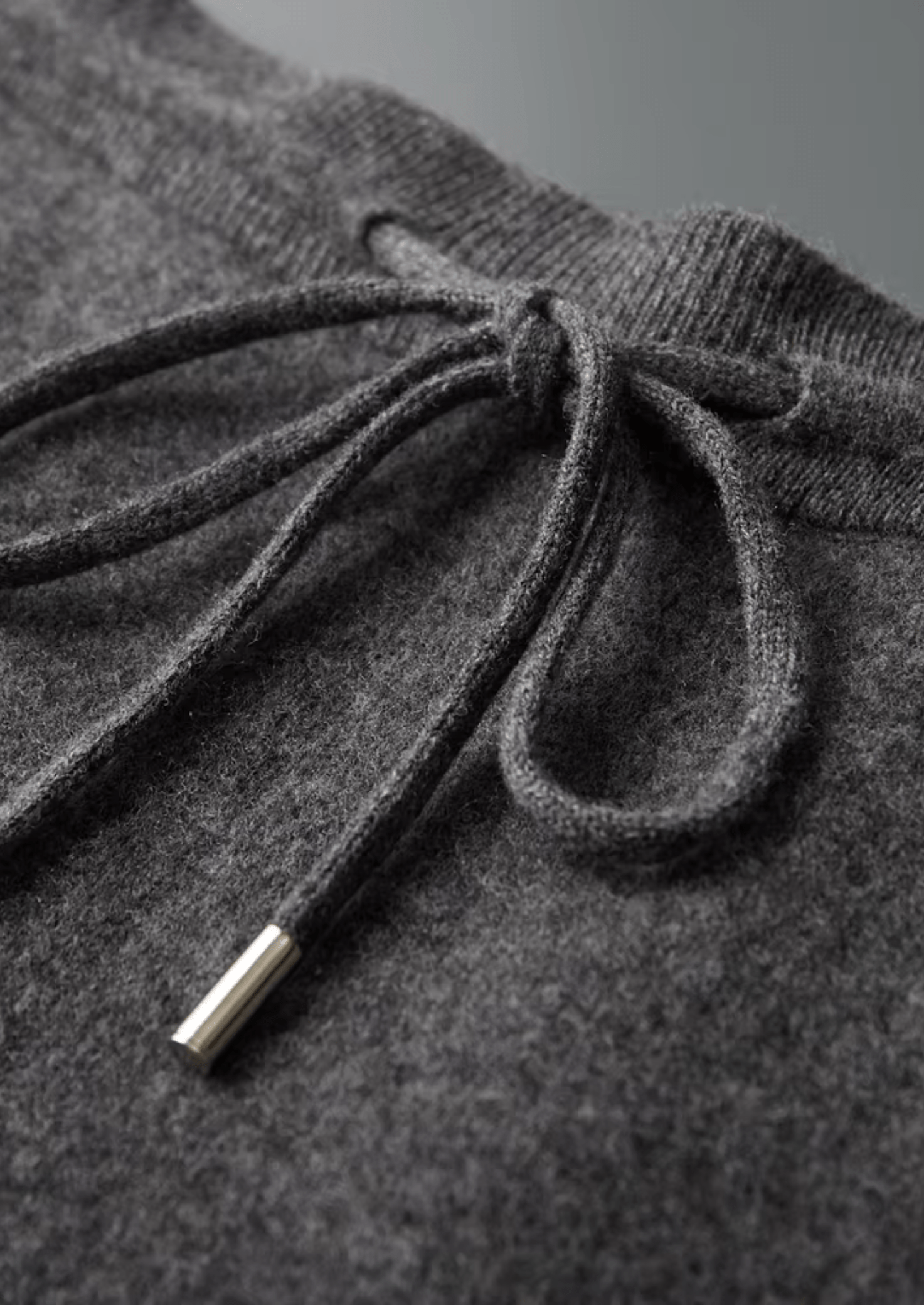 100% CASHMERE WIDE LEISURE TROUSERS - LORMIER - 