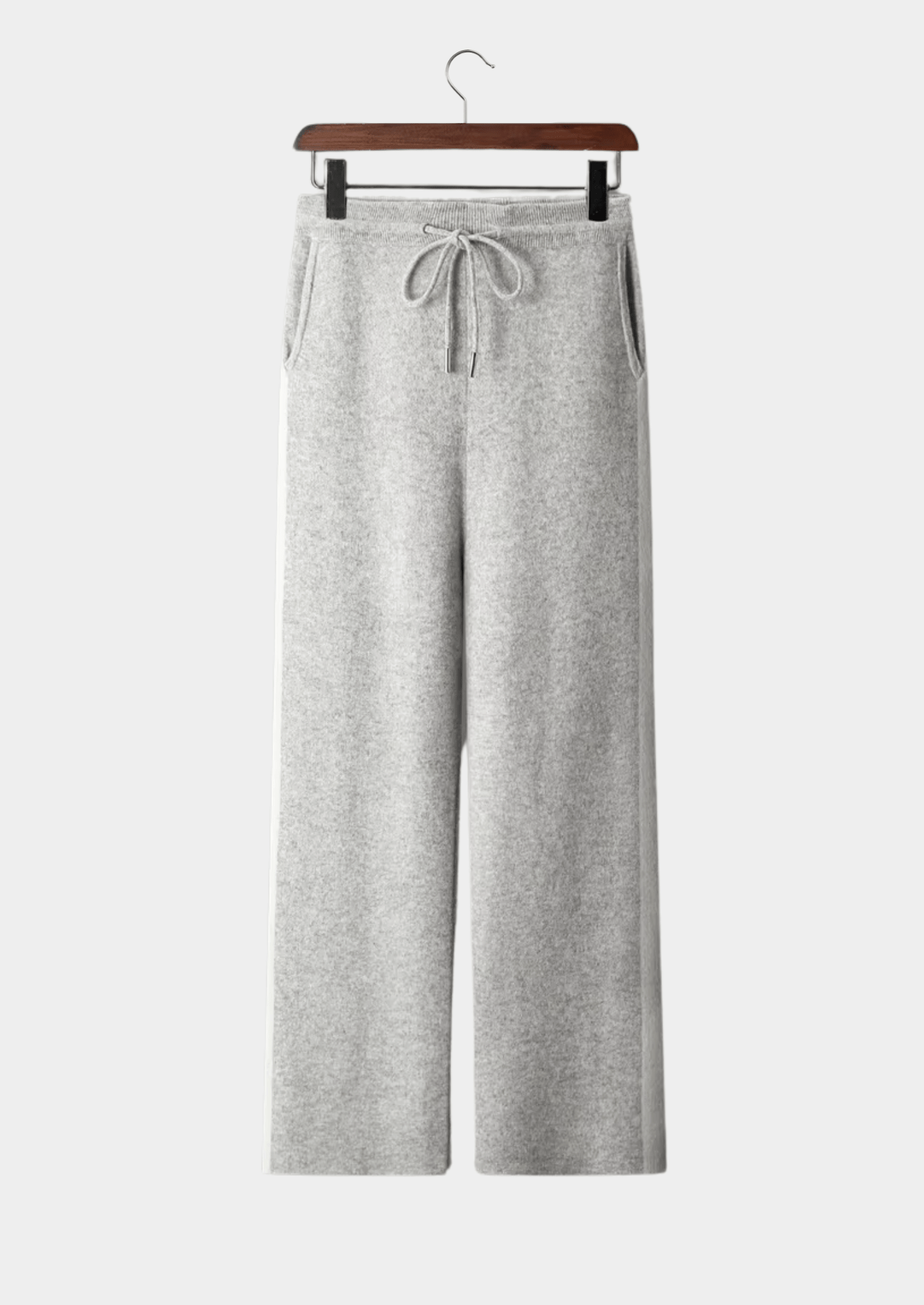 100% CASHMERE WIDE LEISURE TROUSERS - LORMIER - 