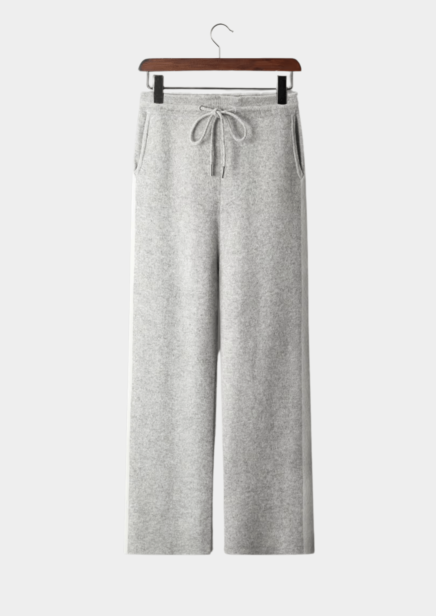 100% CASHMERE WIDE LEISURE TROUSERS - LORMIER - 