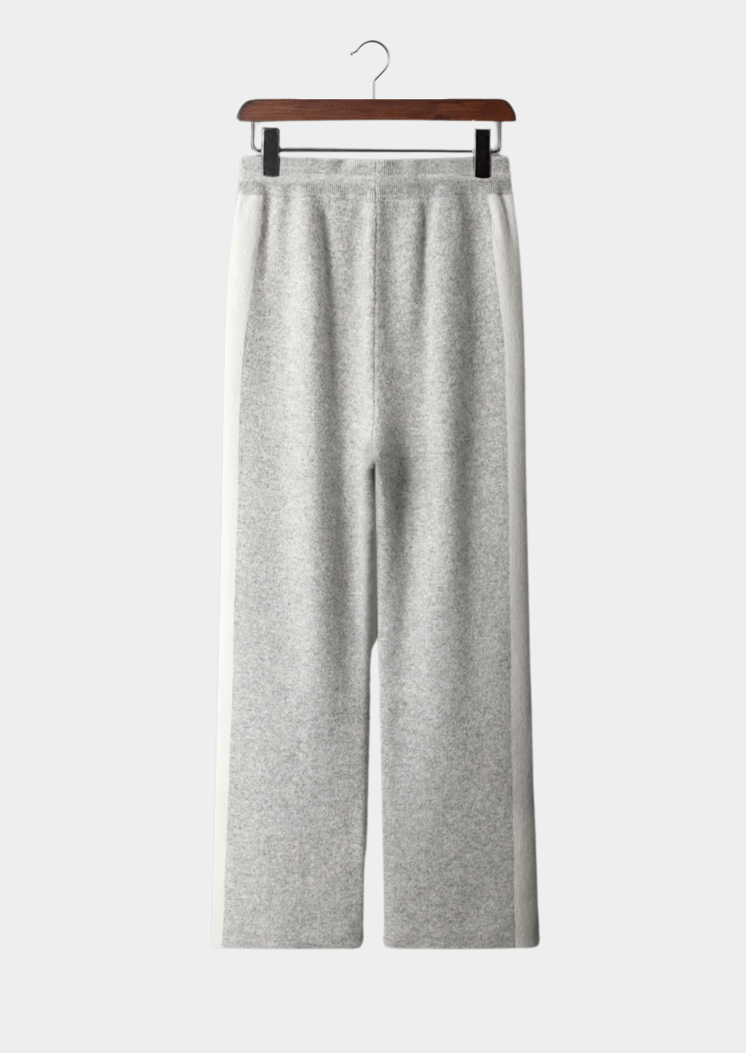 100% CASHMERE WIDE LEISURE TROUSERS - LORMIER - 