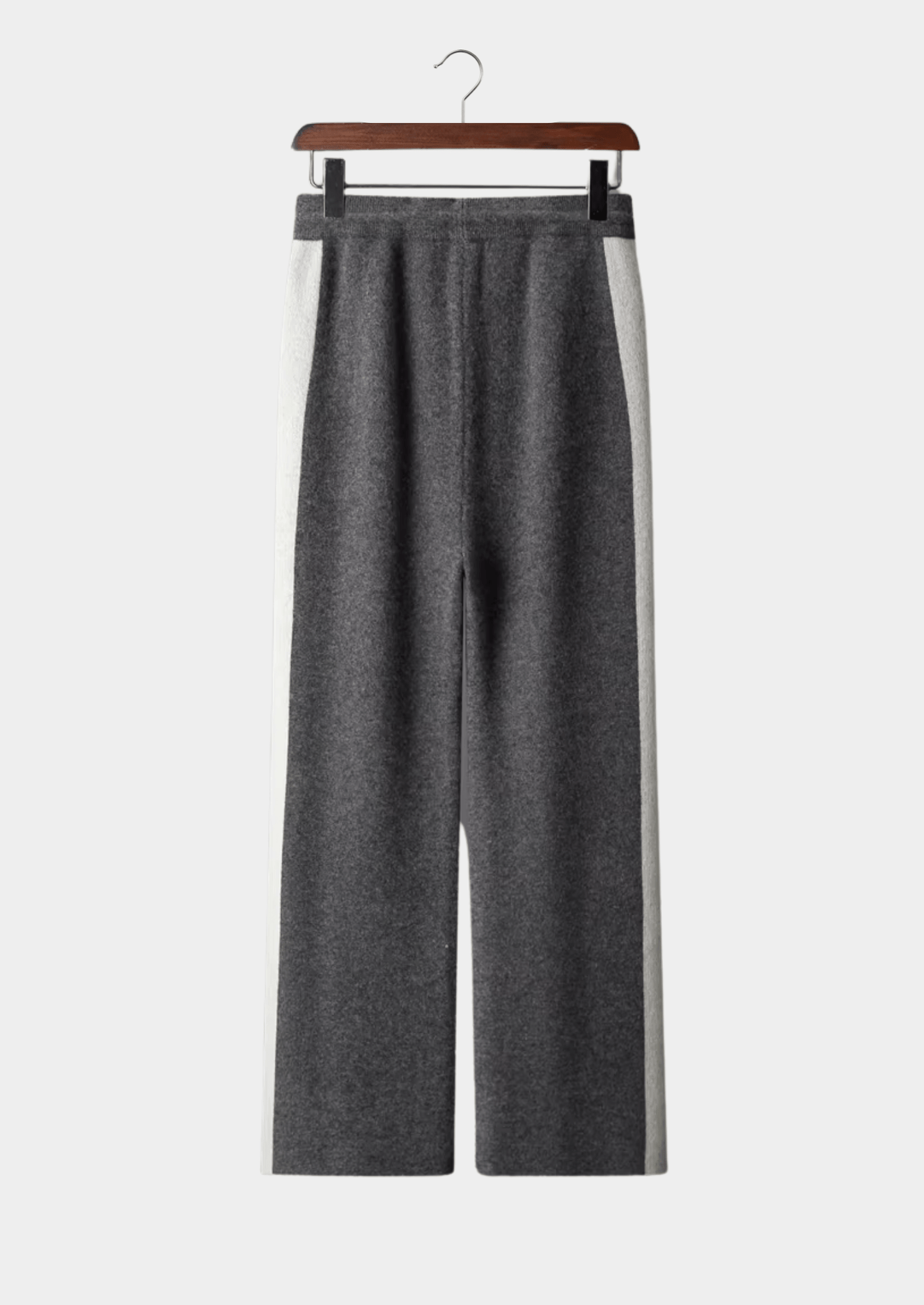 100% CASHMERE WIDE LEISURE TROUSERS - LORMIER - 