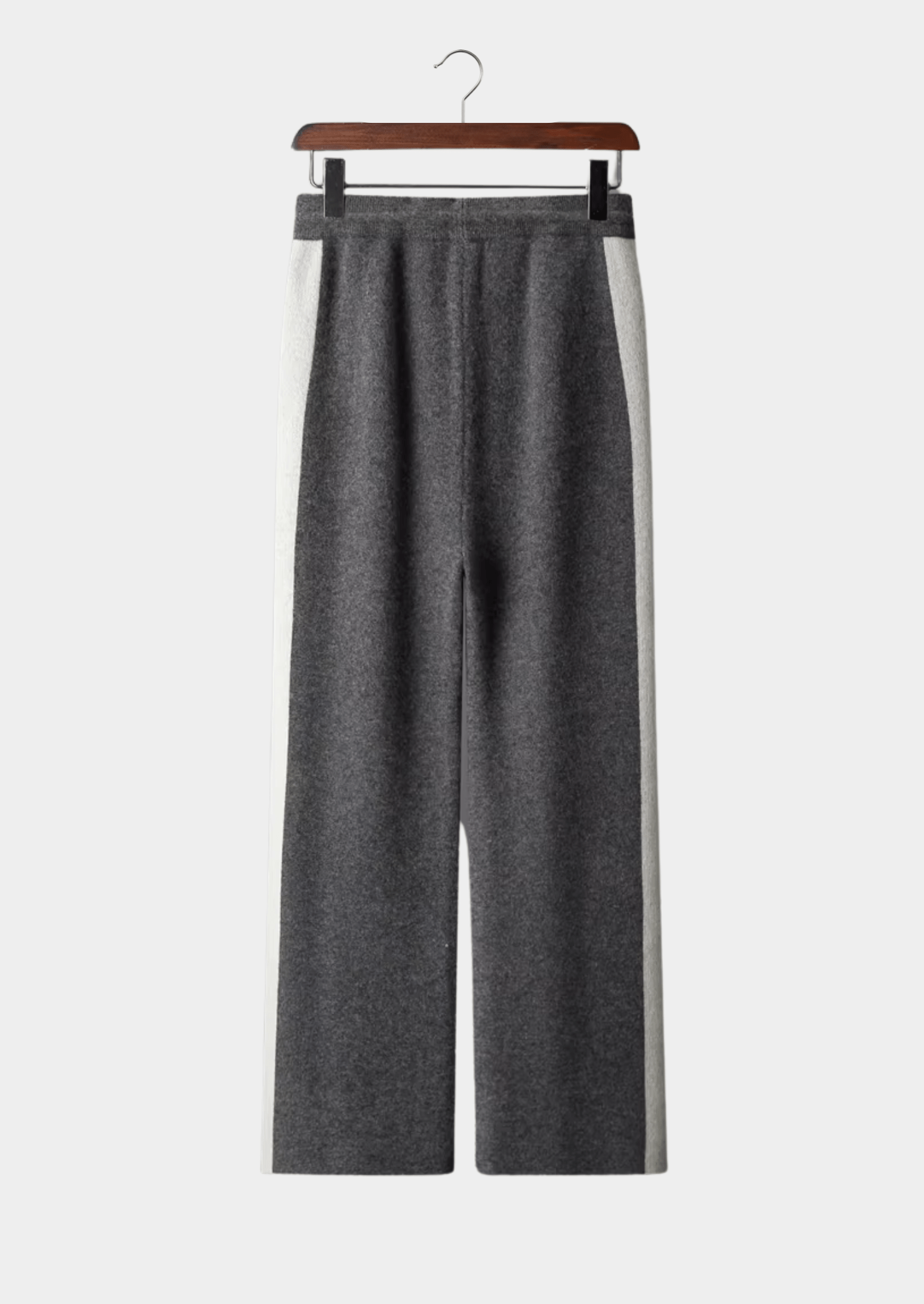 100% CASHMERE WIDE LEISURE TROUSERS - LORMIER - 