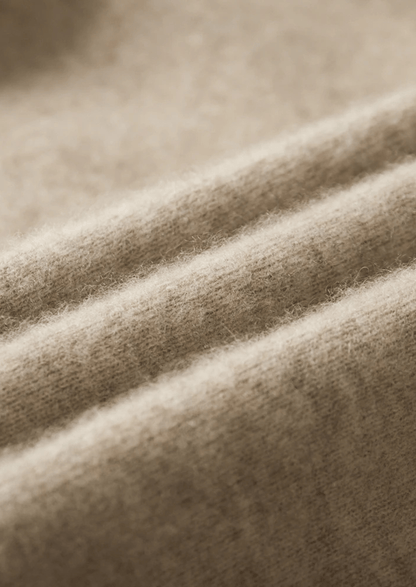 100% CASHMERE ZIP POLO CARDIGAN - LORMIER - 