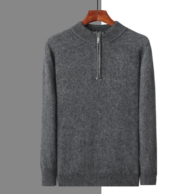 100% CASHMERE ZIP UP - LORMIER - 