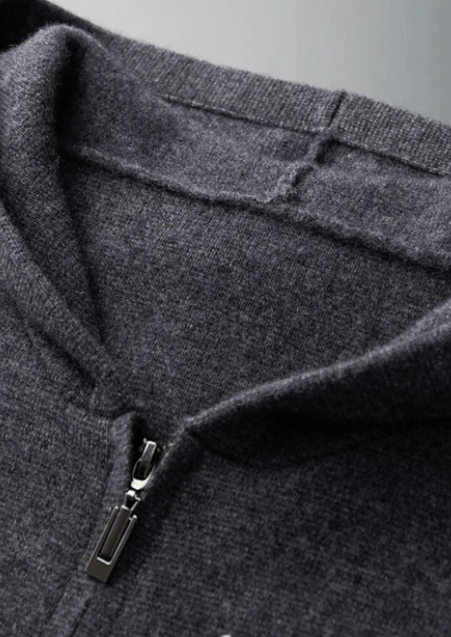100% CASHMERE ZIPPER HOODIE - LORMIER - 