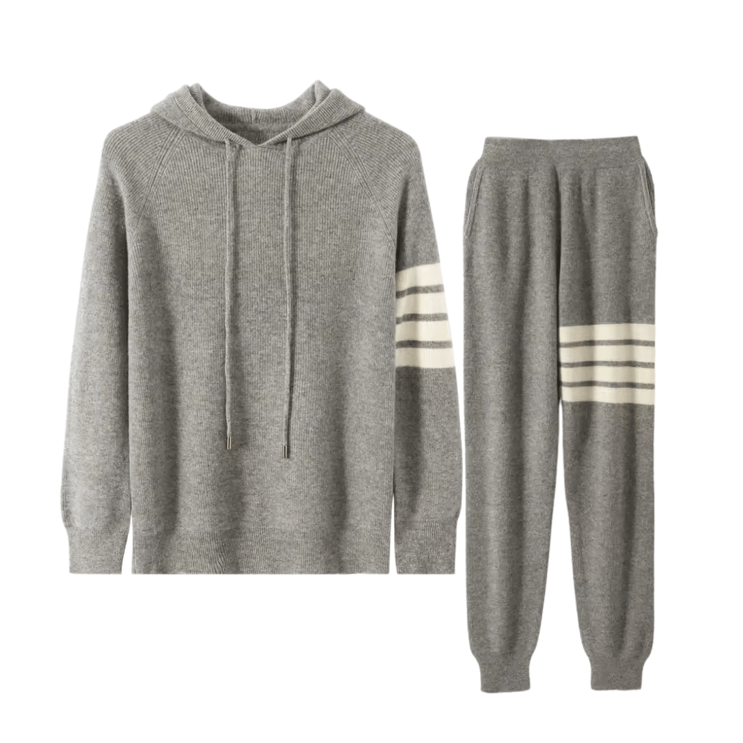 100% MERINO WOOL TRACKSUIT STRIPE - LORMIER - 