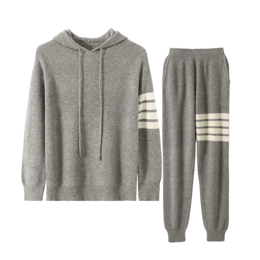 100% MERINO WOOL TRACKSUIT STRIPE - LORMIER - 