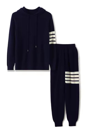 100% MERINO WOOL TRACKSUIT STRIPE - LORMIER - 