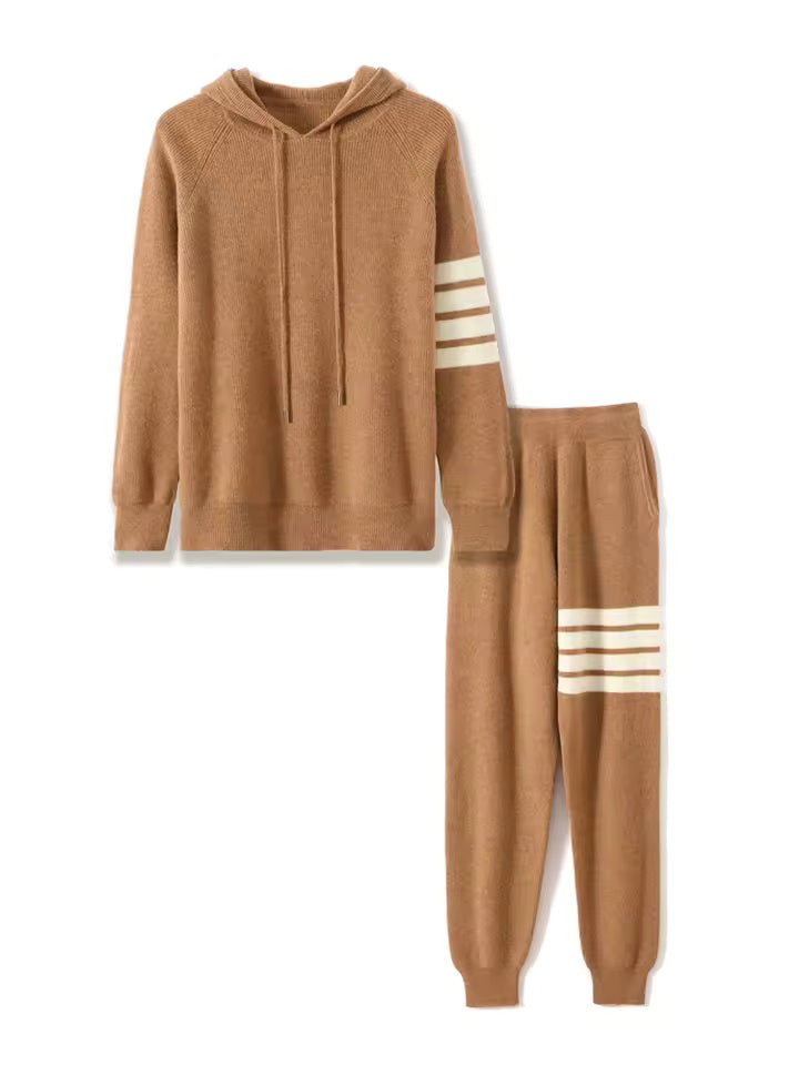 100% MERINO WOOL TRACKSUIT STRIPE - LORMIER - 