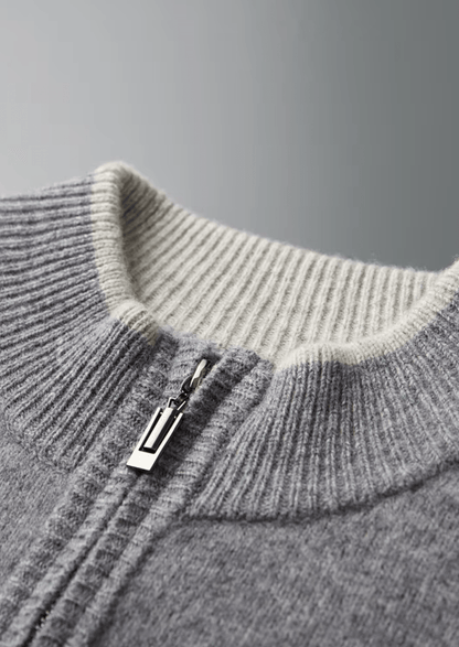 100% MERINO WOOL TWO TONE TRACKSUIT - LORMIER - 