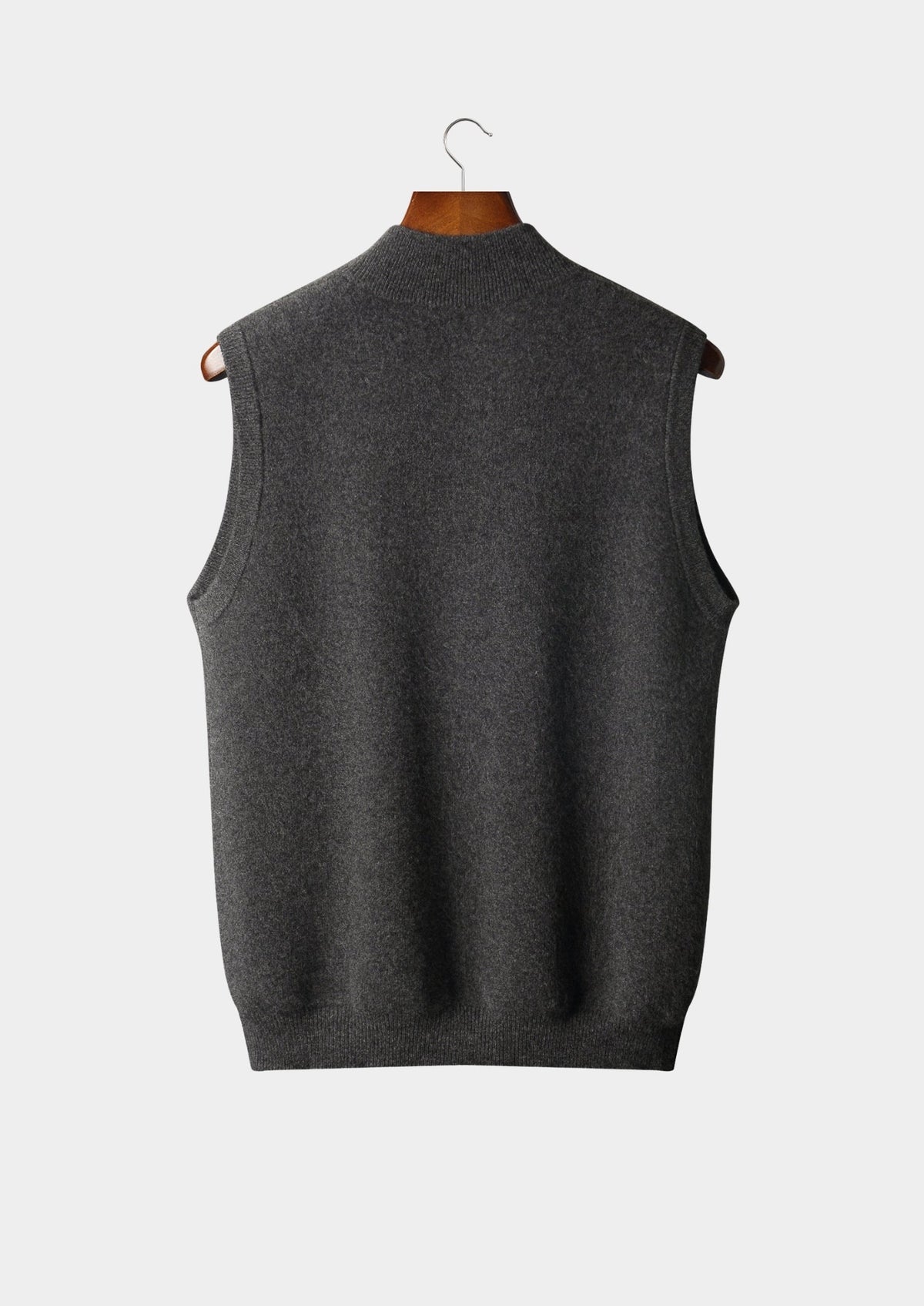 Pure Extra-Fine Merino Wool Zipper Vest